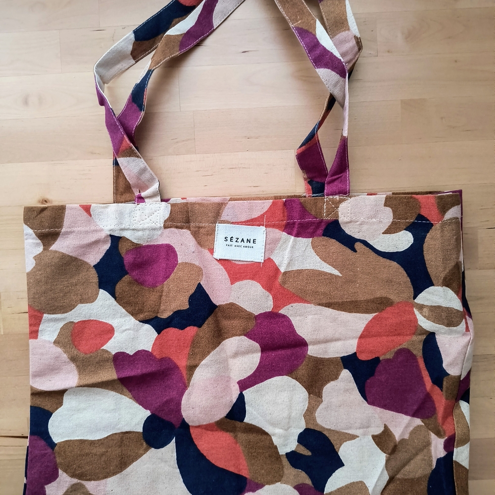 Sézane Demain Tote Bag- Printed Inès - Picture 5 of 6